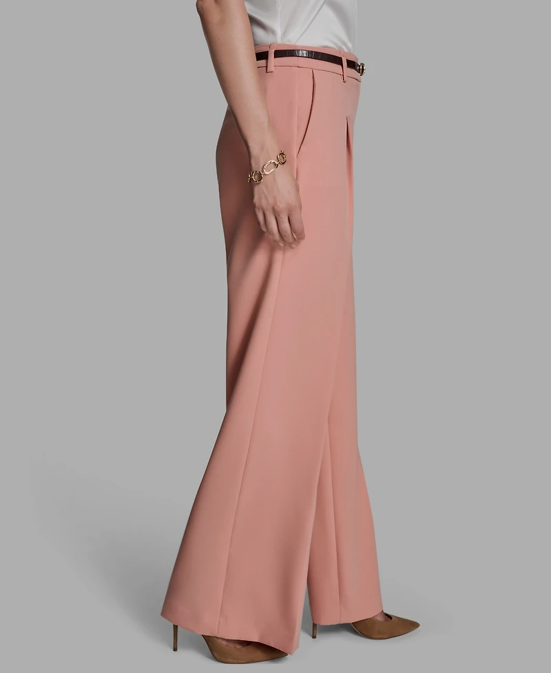 Bcbg Women's Pleated Wide Leg Pants