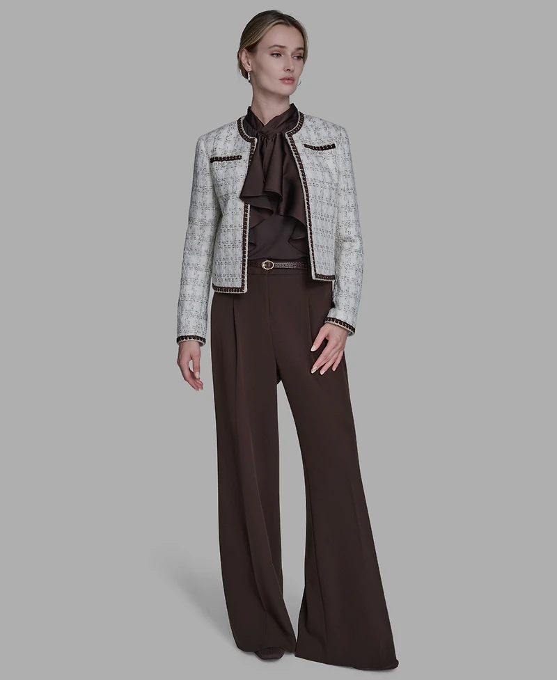 Bcbg Women's Tweed Open-Front Jacket