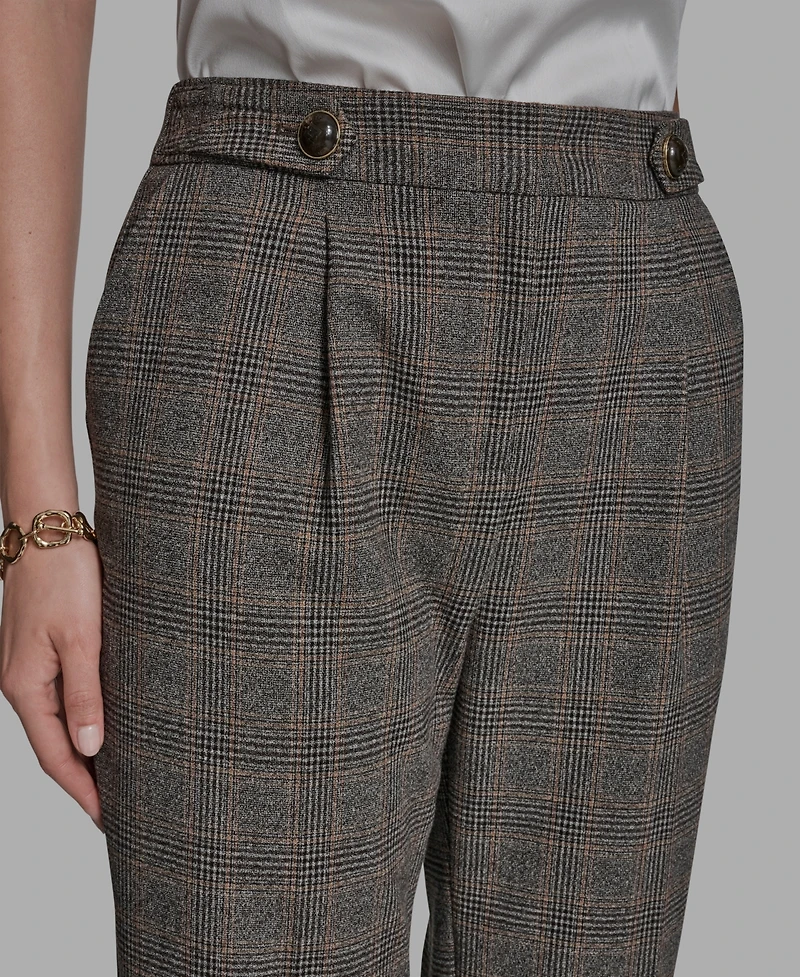 Bcbg Women's Pleated Wide Leg Full Length Pants