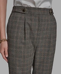Bcbg Women's Pleated Wide Leg Full Length Pants