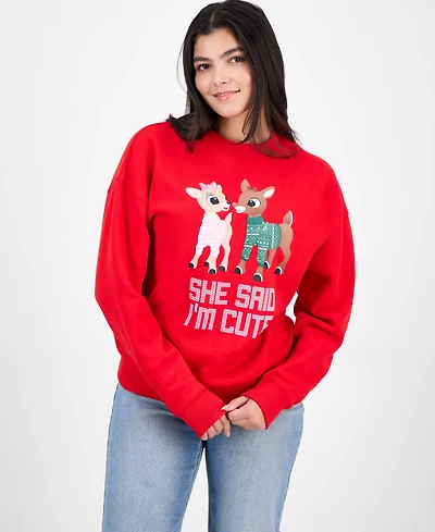Rudolph Juniors' She Said I'm Cute Fleece Sweatshirt