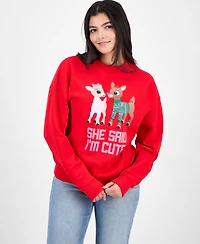 Rudolph Juniors' She Said I'm Cute Fleece Sweatshirt