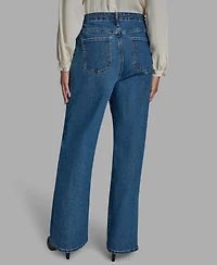 Bcbg Women's Straight-Leg Tie-Waist Jeans