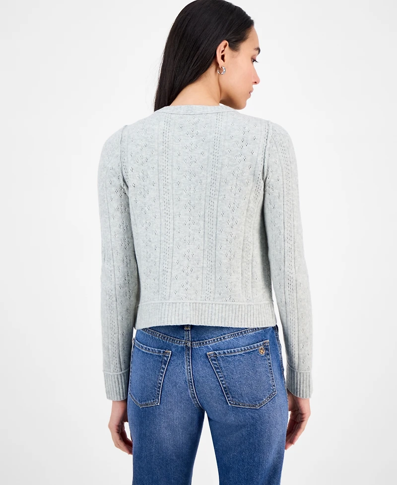 Lucky Brand Women's Pointelle Cardigan