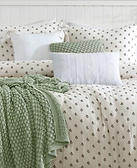 Peri Home Block Print Gauze Cotton 3-Pc. Duvet Cover Set, King