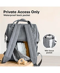 KeaBabies Original Diaper Bag Backpack, Multi-Functional Baby Bags with Changing Pad