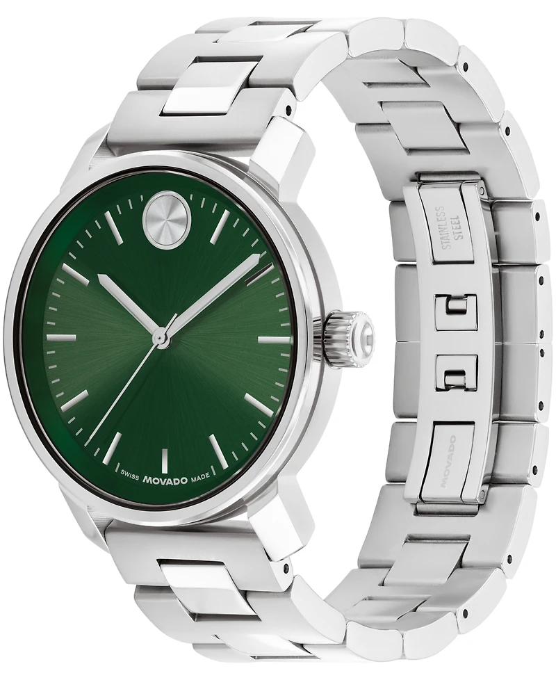 Movado Men's Bold Access Swiss Quartz Stainless Steel Watch, 41mm