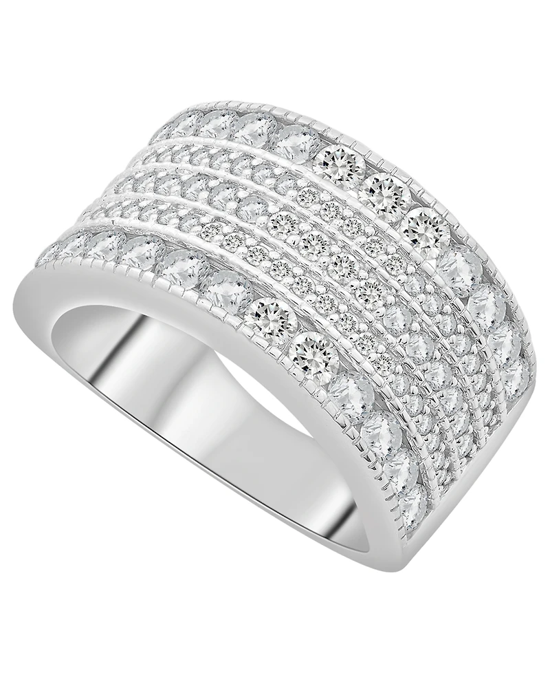 Diamond Multi-Row Statement Ring (2 ct. t.w.) in 14K White Gold