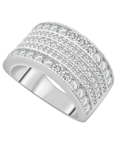 Diamond Multi-Row Statement Ring (2 ct. t.w.) in 14K White Gold