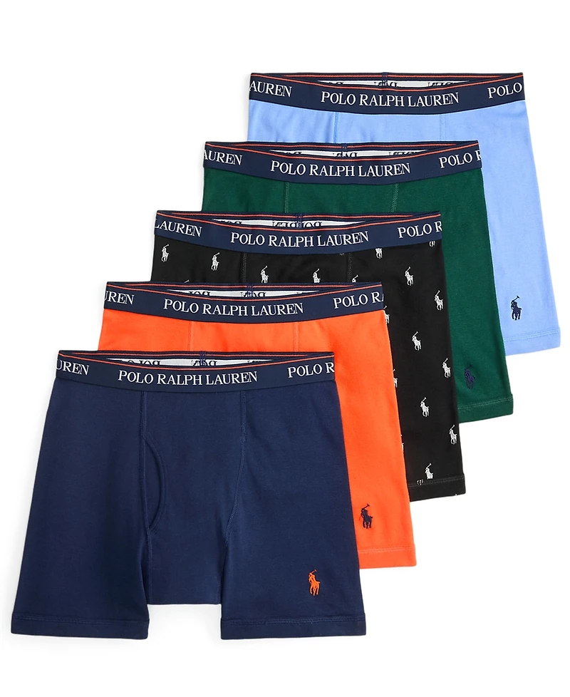 Polo Ralph Lauren Men's 5-Pack Classic Boxer Brief Set