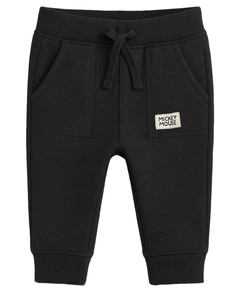 Disney Baby Boys 3-Piece Mickey Sweatshirt, Top and Jogger Pants Set