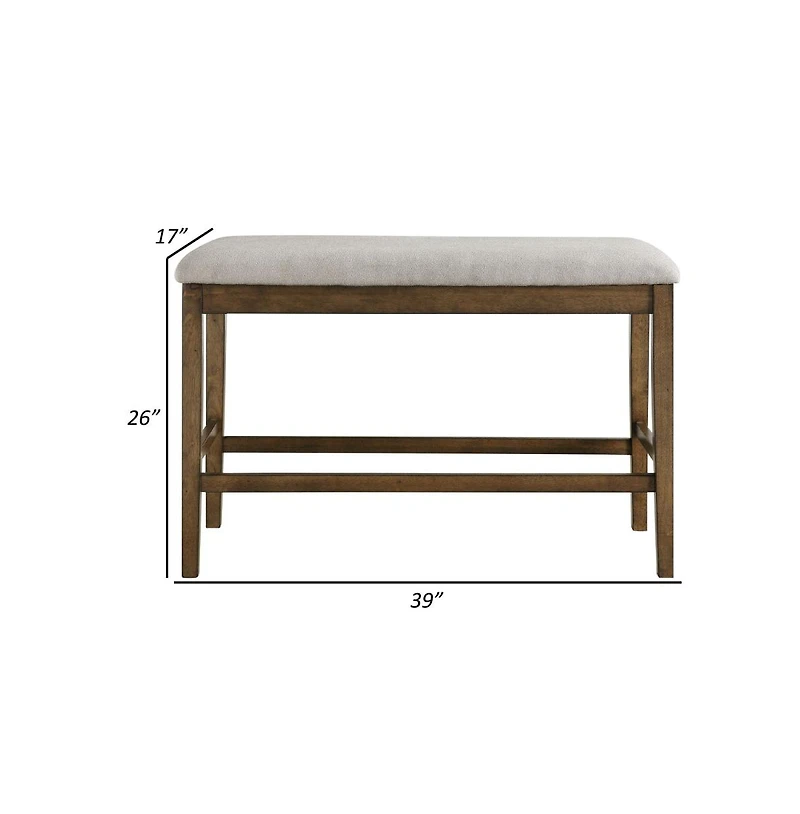 Two-Tone Counter Bench for Stylish and Versatile Seating