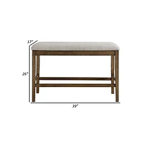 Two-Tone Counter Bench for Stylish and Versatile Seating