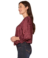 Democracy Women's V-Neck Long Sleeve Top
