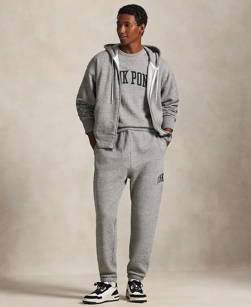 Polo Ralph Lauren Men's Pink Pony Fleece Knit Sweatpants
