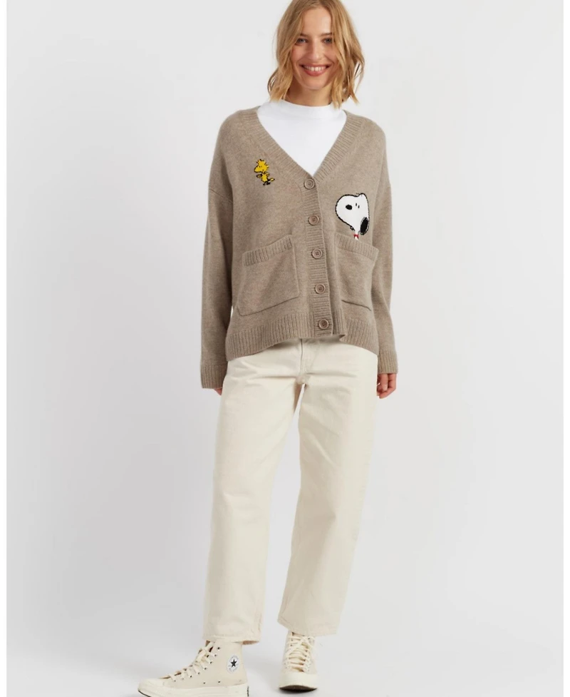 Chinti & Parker Women's Wool-Cashmere Peek Pocket Cardigan