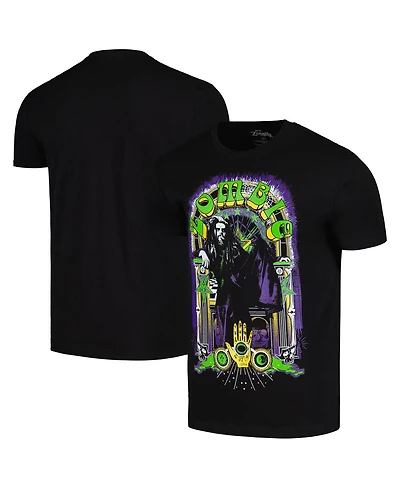 Global Merch Men's Black Rob Zombie Symbology Throne T-Shirt