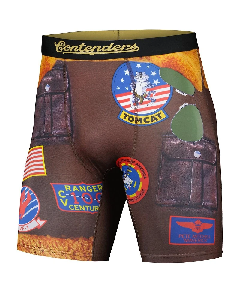 Contenders Clothing Men's Brown Top Gun Mitchell Boxer Briefs