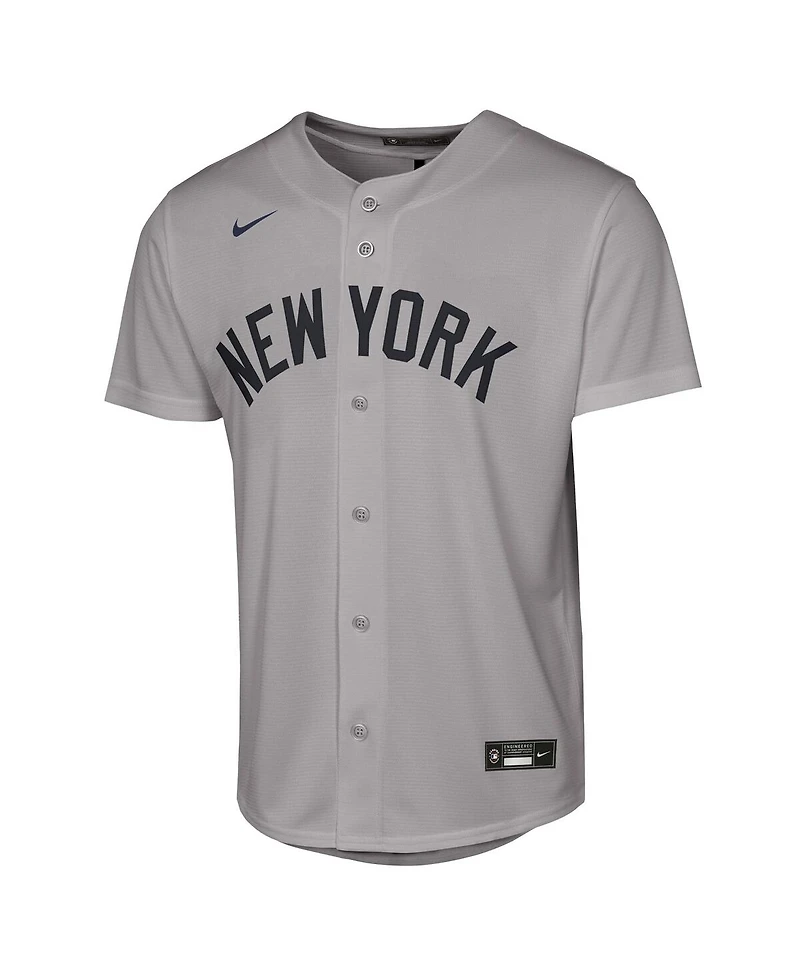 Nike Big Boys and Girls Aaron Judge Gray New York Yankees Road Replica Jersey