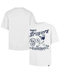 '47 Brand Men's White Milwaukee Brewers Regional Batter Foundation T-Shirt