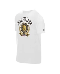 New Era Men's White San Diego Padres Fleur Domestic T-Shirt