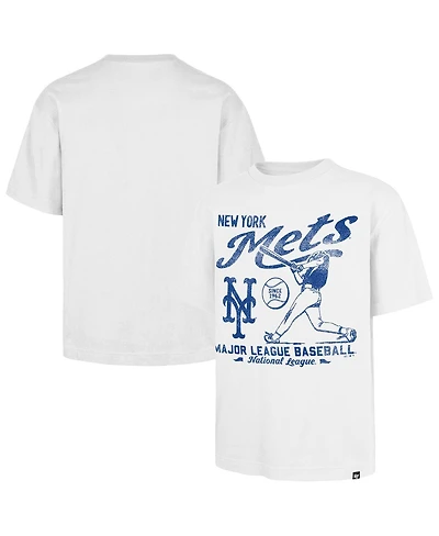 '47 Brand Men's White New York Mets Regional Batter Foundation T-Shirt