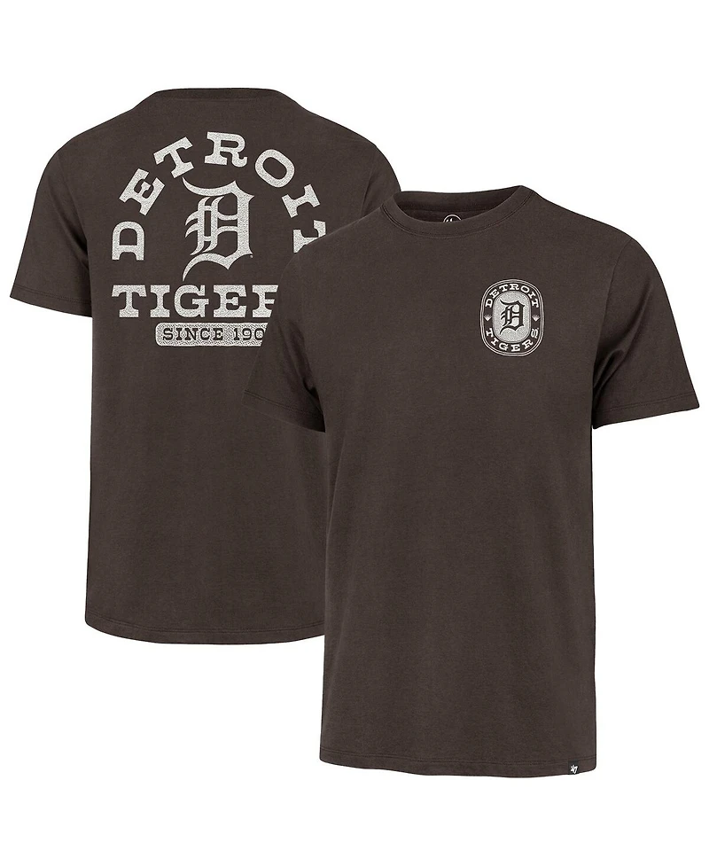'47 Brand Men's Brown Detroit Tigers Back Canyon Franklin T-Shirt