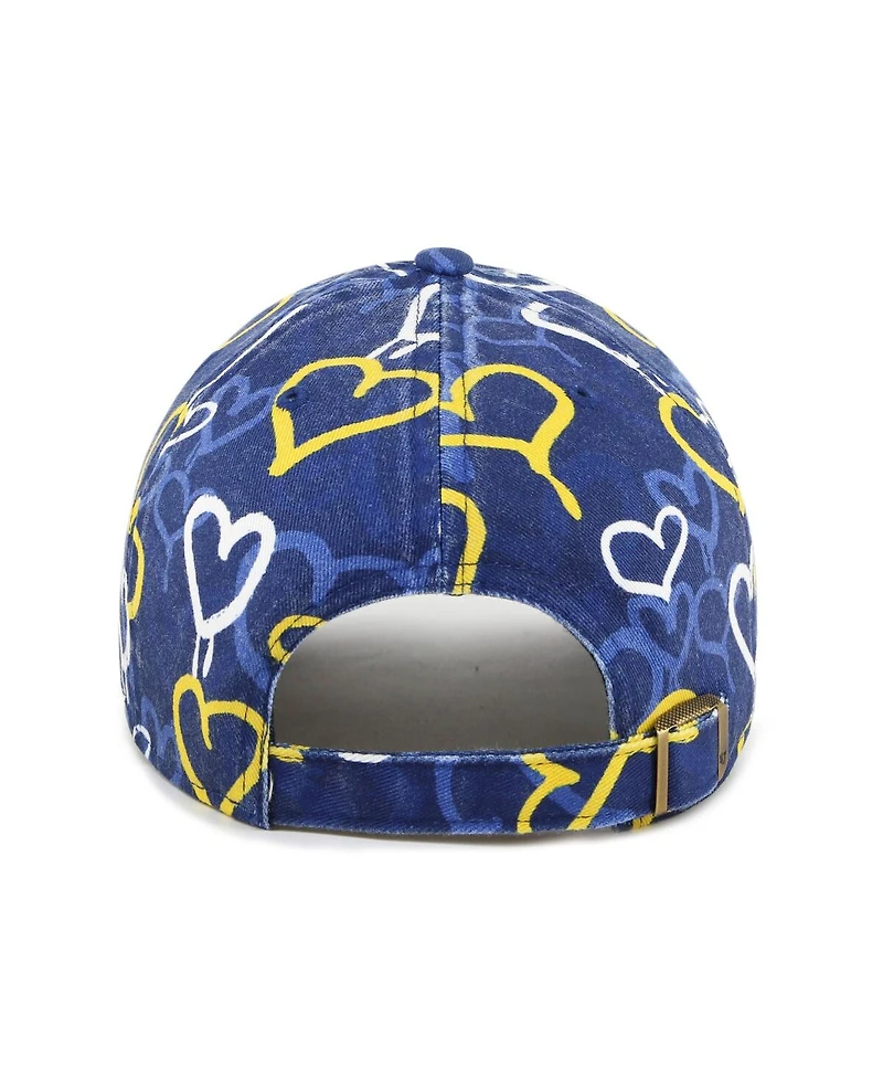 '47 Brand Big Girls Navy Milwaukee Brewers Mural Clean Up Adjustable Hat