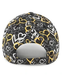 '47 Brand Girls Preschool Black Pittsburgh Steelers Mural Clean Up Adjustable Hat