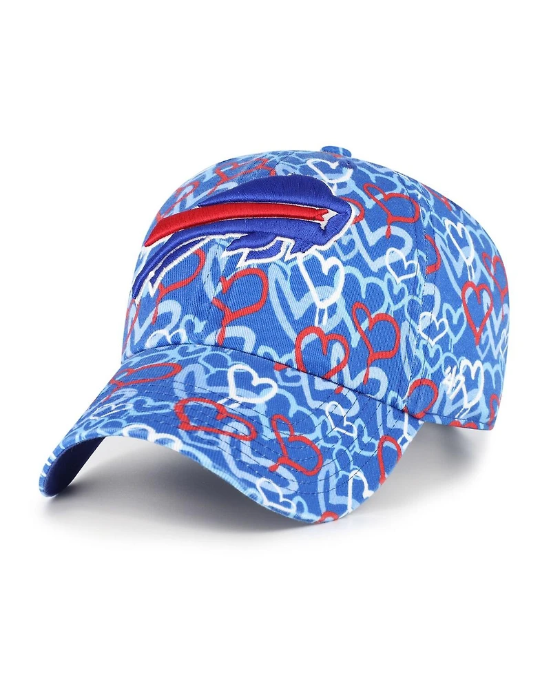 '47 Brand Girls Preschool Royal Buffalo Bills Mural Clean Up Adjustable Hat