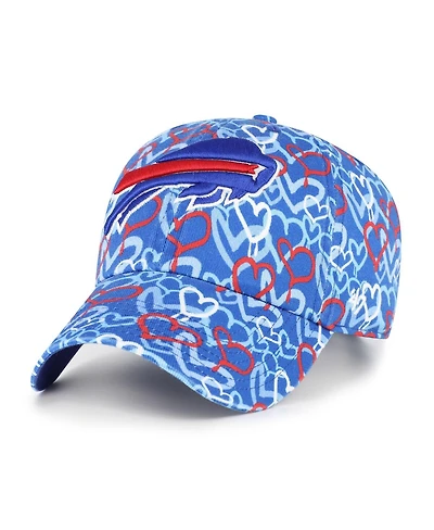 '47 Brand Girls Preschool Royal Buffalo Bills Mural Clean Up Adjustable Hat