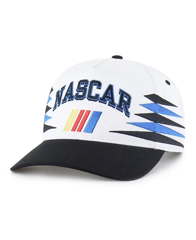 '47 Brand Men's White/Black Nascar Diamond Cut Hitch Adjustable Hat