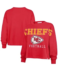 '47 Brand Women's Red Kansas City Chiefs Outreach Oversized Long Sleeve T-Shirt