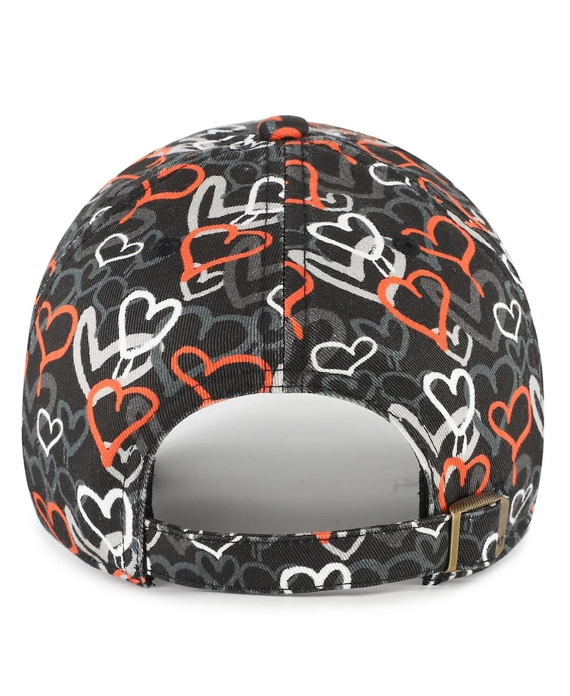 '47 Brand Big Girls Black Cincinnati Bengals Mural Clean Up Adjustable Hat