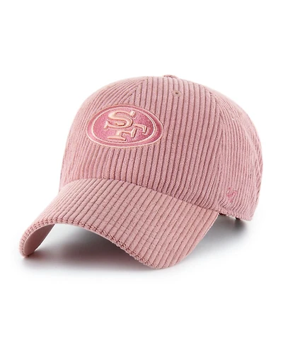 '47 Brand Women's Pink San Francisco 49ers Mellow Corduroy Clean Up Adjustable Hat