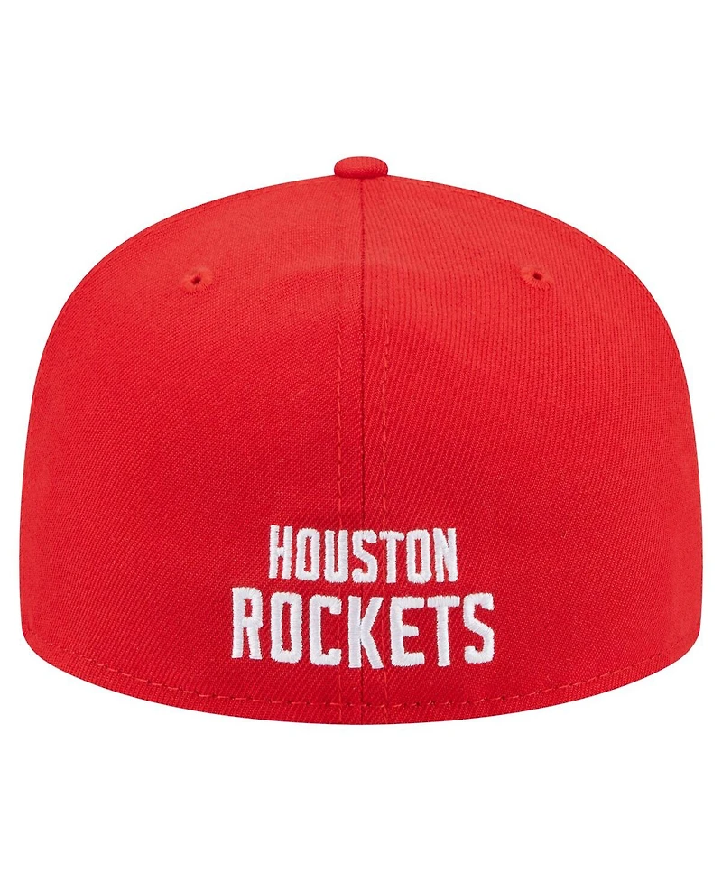 New Era Men's Red Houston Rockets Deceptor 59FIFTY Fitted Hat