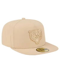 New Era Men's Light Beige Chicago Bears Color Pack A-Frame 59FIFTY Fitted Hat