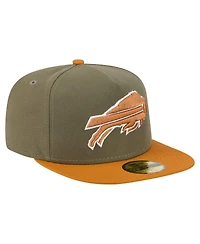 New Era Men's Olive/Brown Buffalo Bills Color Pack A-Frame 59FIFTY Fitted Hat