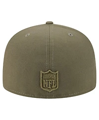New Era Men's Olive Chicago Bears Color Pack A-Frame 59FIFTY Fitted Hat