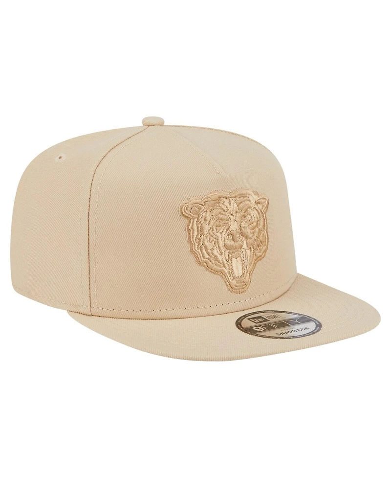 New Era Men's Light Beige Chicago Bears Color Pack A-Frame 9FIFTY Snapback Hat