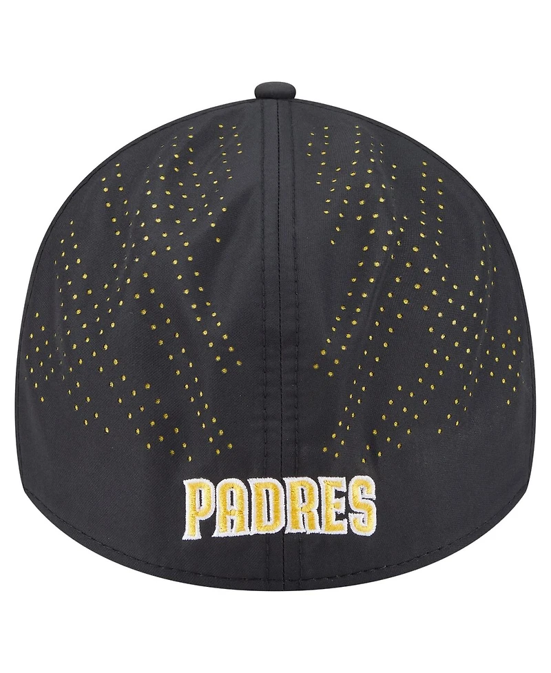 New Era Men's Black San Diego Padres Night 39THIRTY Flex Hat