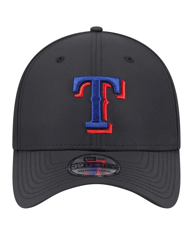 New Era Men's Black Texas Rangers Night 39THIRTY Flex Hat