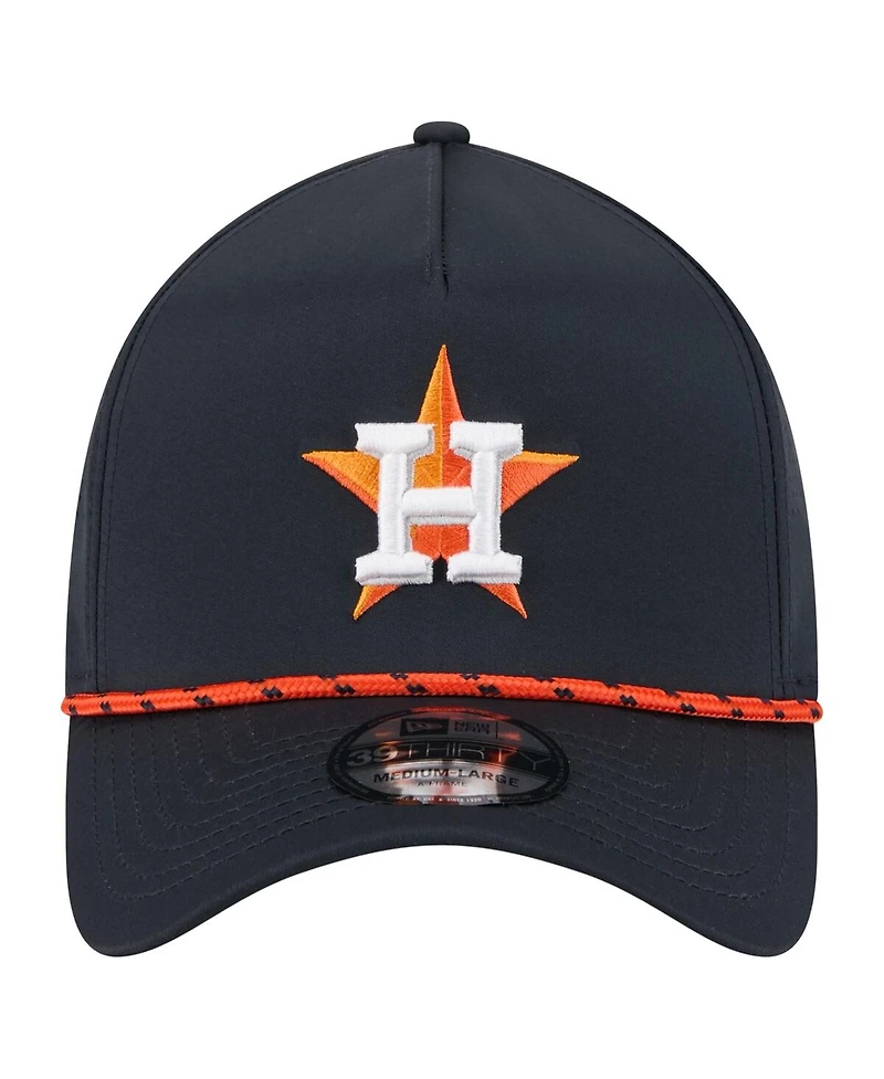New Era Men's Navy Houston Astros 39THIRTY A-Frame Perforated Flex Hat