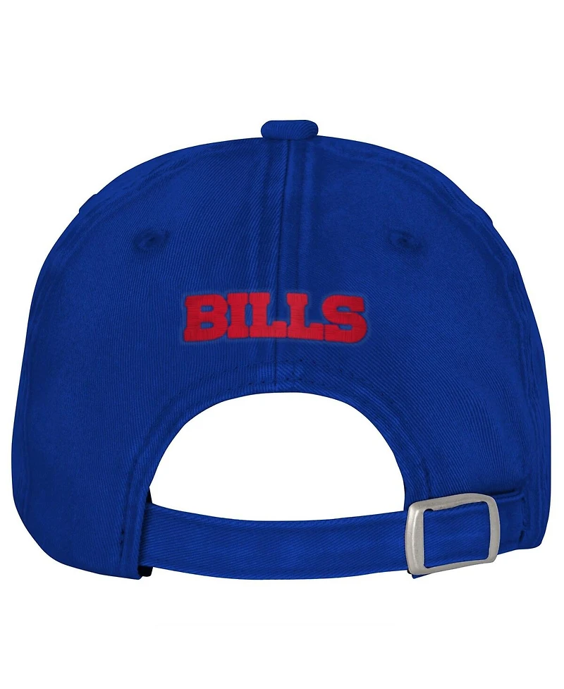 Outerstuff Big Girls Royal Buffalo Bills Gridiron Adjustable Hat