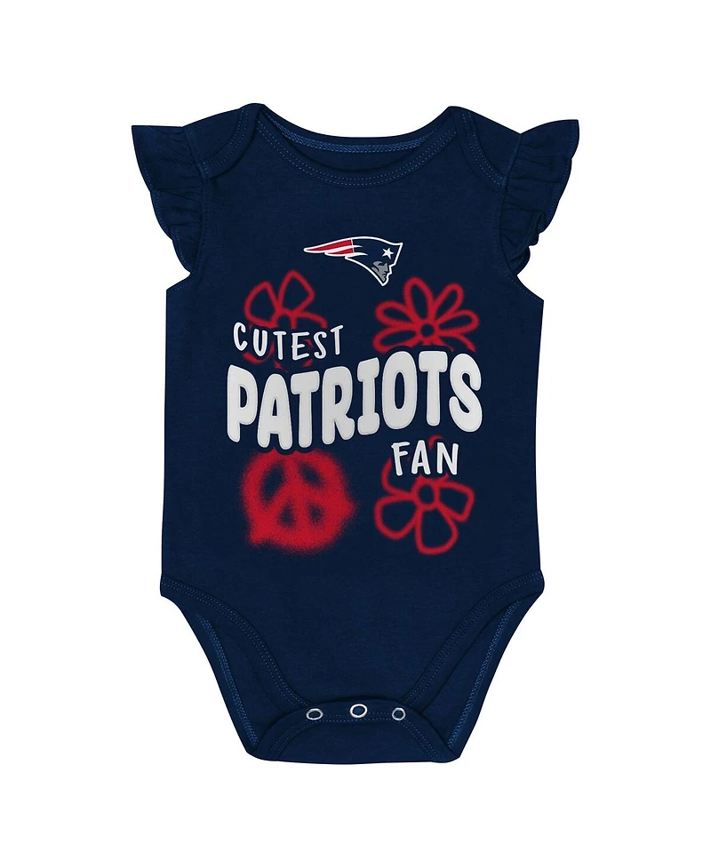 Outerstuff Baby Boys and Girls 2-Piece New England Patriots The Sunshine Bodysuit Set