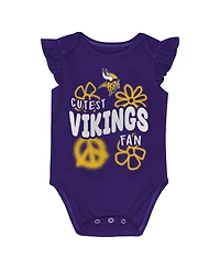 Outerstuff Baby Boys and Girls 2-Piece Minnesota Vikings The Sunshine Bodysuit Set
