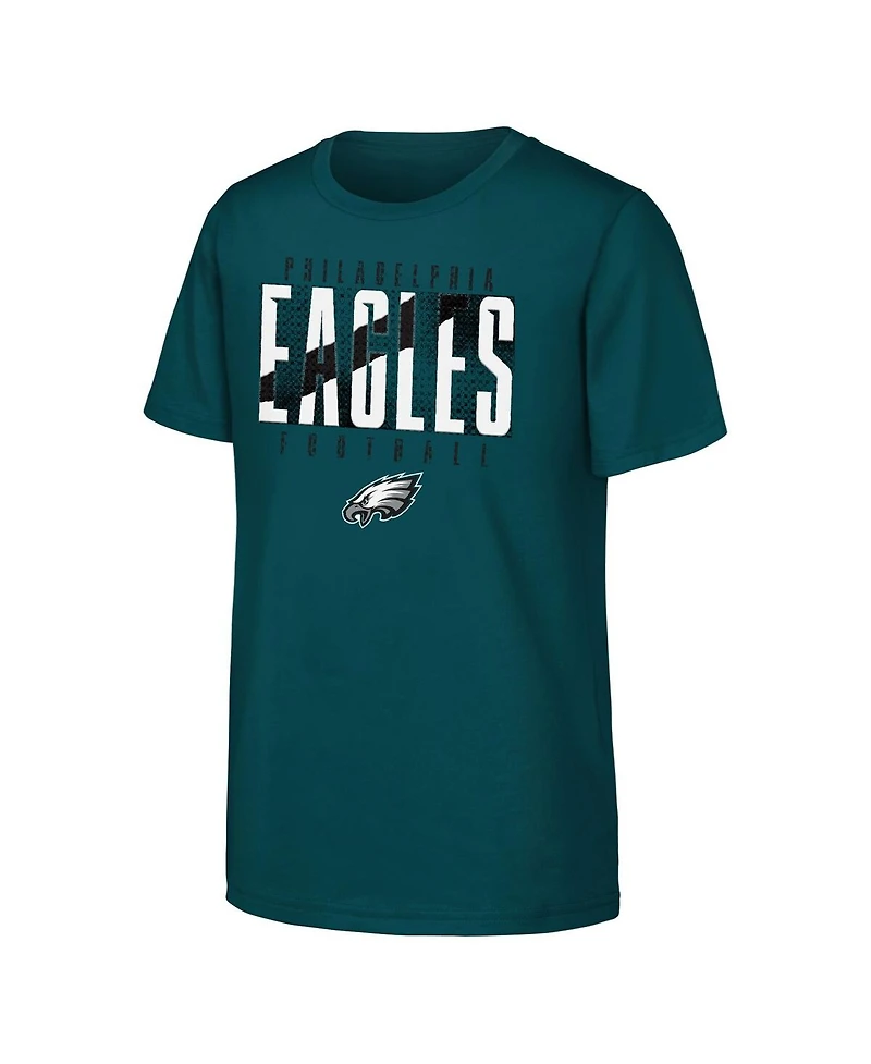 Outerstuff Big Boys and Girls Green Philadelphia Eagles Posterize T-Shirt