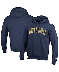 Champion Men's Navy Notre Dame Fighting Irish Basic Arch Fleece Pullover Hoodie