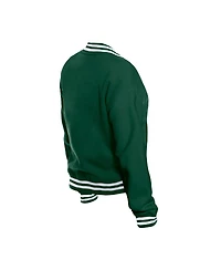 New Era Women's Green Bay Packers Throwback Fleece Full-Snap Jacket