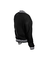 New Era Women's Black Las Vegas Raiders Throwback Fleece Full-Snap Jacket